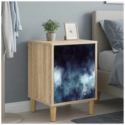 Armadio da Notte RAALTE 2 pz Rovere Sonoma 36 x 33 x 50 cm - Foto 2