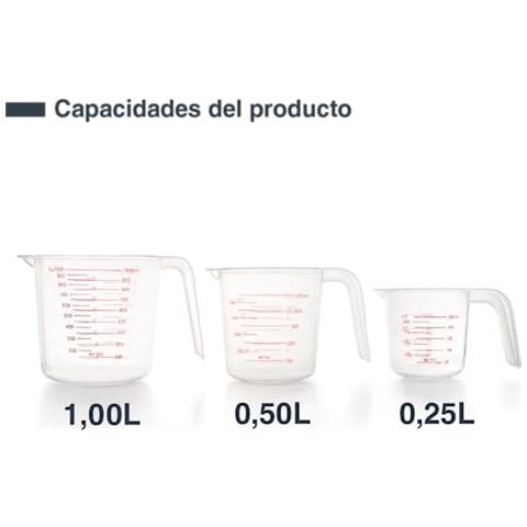 67130 - Set di 3 misurini, da 250, 500 e 1000 ml, misurati in ml - Foto 2
