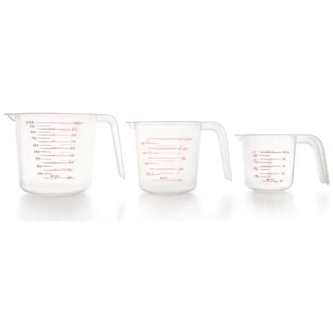 67130 - Set di 3 misurini, da 250, 500 e 1000 ml, misurati in ml - Foto 1