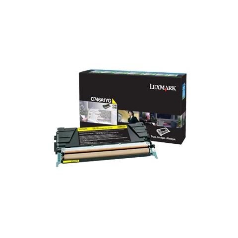 C746A1YG Toner Originale Giallo per LEXMARK C746 Capacita 7000 Pagine - Foto 1