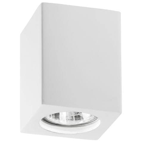 Plafoniera cubica fissa Space finiture gesso portalampade senza lampadina - Foto 1