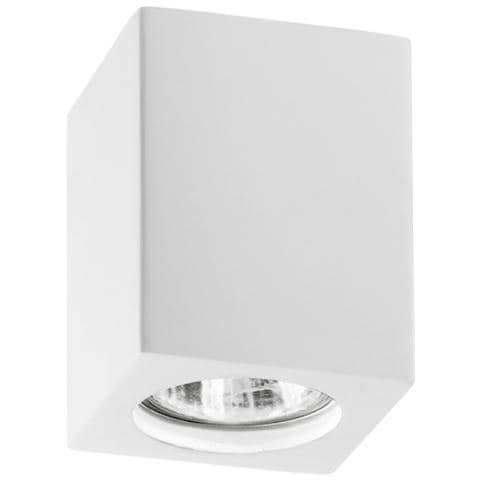 Plafoniera cubica fissa Space finiture gesso portalampade senza lampadina - Foto 2
