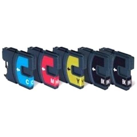 5 Cartucce Compatibili Brother Lc-985 2 Nere + 1 Per Colore Multipack - Foto 4