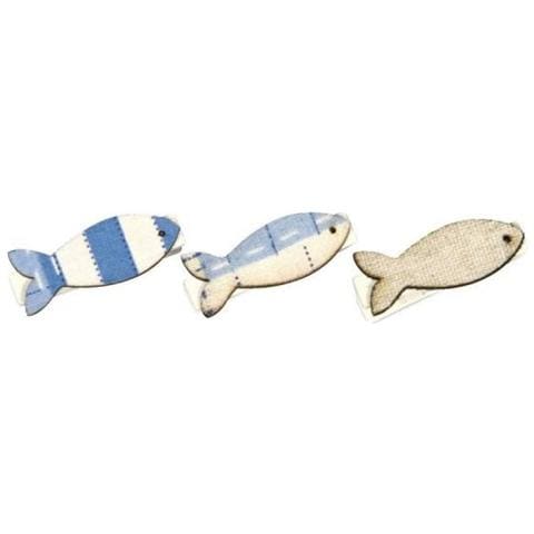 Morsetti Di Legno Pesci, 3,5 Cm - Foto 1