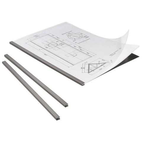 Duragrip Set Rilegatura Comprensivo 5 Dorsini Colorati 5 Copertine Trasp Nero - Foto 1