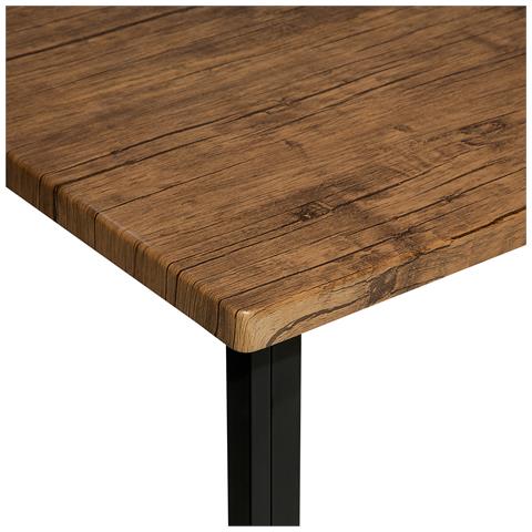 Tavolo In Acciaio Marrone 90x150 Cm - Laredo - Foto 29