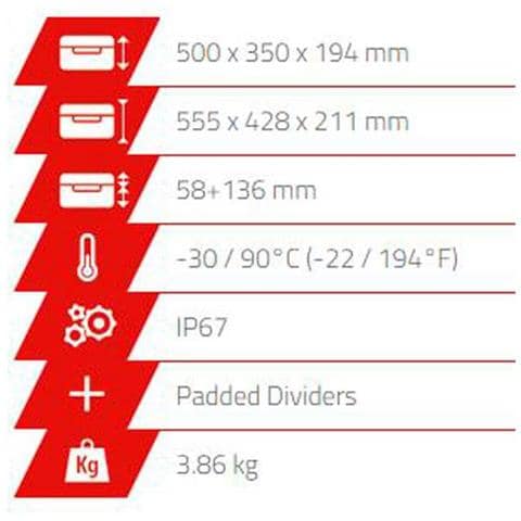 Contenitori Stagni 505cam Borse E Zaini 55.5 X 44.5 X 25.8 Cm - Foto 2