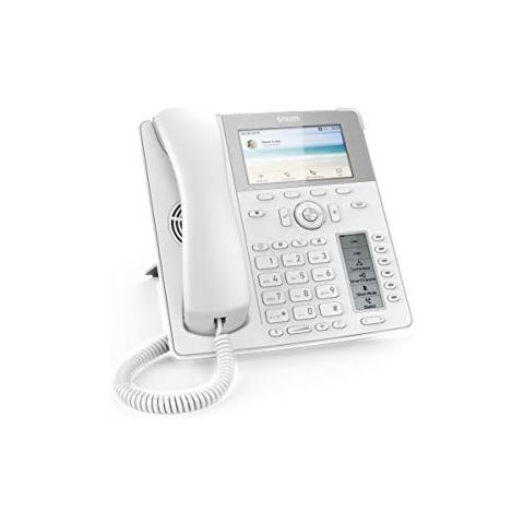 Global Desk Telephone D785 (6 (24) Configurable Self-labeling Multicolor LED Keys, High-resolution Colour Display) Bianco - Foto 1