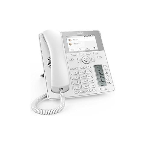 Global Desk Telephone D785 (6 (24) Configurable Self-labeling Multicolor LED Keys, High-resolution Colour Display) Bianco - Foto 2