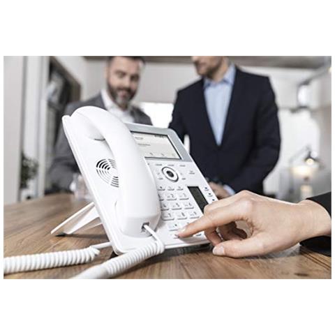 Global Desk Telephone D785 (6 (24) Configurable Self-labeling Multicolor LED Keys, High-resolution Colour Display) Bianco - Foto 5