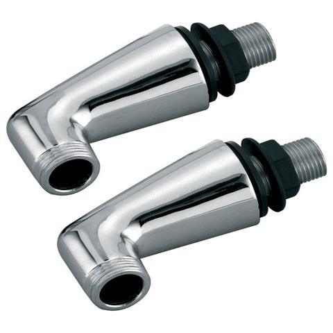 2x Bagno Ponte Montare Bagno Rubinetto piùastro Unione Ottone Cromato - Foto 1