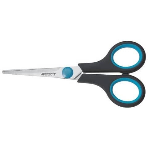 Forbici Easy Grip Blu / nero Lame Diritte E Simmetriche Lama 14 Cm E-30250 00 - Foto 1