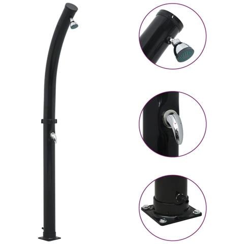 Doccia ad Energia Solare Nera 214 cm 20 L - Foto 1