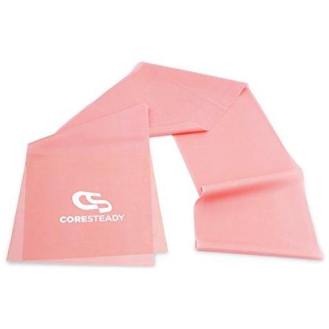 Resistance Band - Premium Quality Banda Fitness - Per Pilates Yoga Training Muscolare Fisioterapia E Riabilitazione - Guida Incluso (1 Pink 1.3 Metri)  - Foto 1