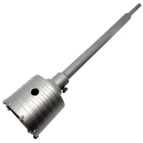 Fresa Muro Carotatrice A Tazza 110 Mm Asta Prolunga 65 Cm Da Trapano Sds Plus - Foto 1