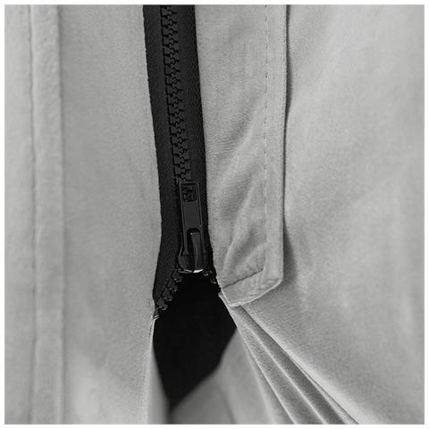 Letto Matrimoniale Velluto Grigio 140 X 200 Cm Melle - Foto 13