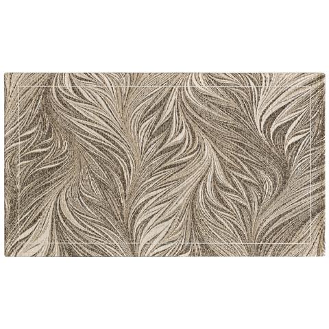 Tappeto Arredo Salotto Antiscivolo Scendiletto Camera Dis. Dallas By Suardi 65x110(Set 2) Tortora - Foto 1