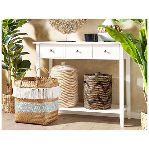 Cestino Mesuji Legno Di Bambù Naturale - Foto 1