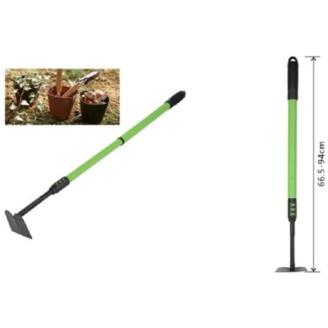Trade Shop - Zappa Zappetta Manico Allungabile Attrezzo Giardino Giardinaggio 66.5-94cm 90069 - Foto 1
