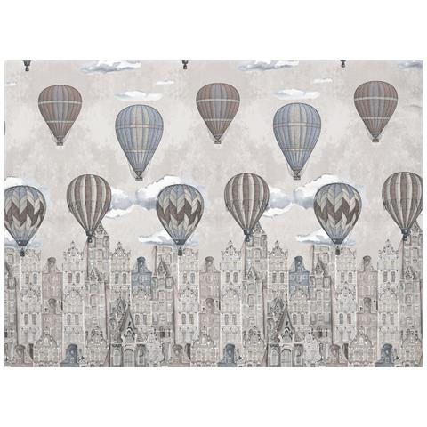 Copriletto Piquet Primavera Estate 100% Cotone Disegno Volare Matrimoniale Beige - Foto 5