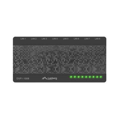 DSP1-1008 switch di rete Non gestito Gigabit Ethernet (10/100/1000) Nero, Grigio - Foto 1