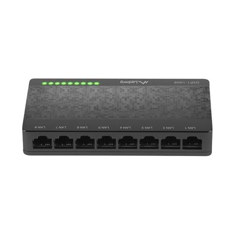 DSP1-1008 switch di rete Non gestito Gigabit Ethernet (10/100/1000) Nero, Grigio - Foto 4