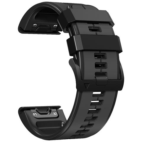 Cinturino Orologio 22 Mm Per Garmin Fenix7/7 Pro, Fenix 5, Quatix 5 Black - Foto 1