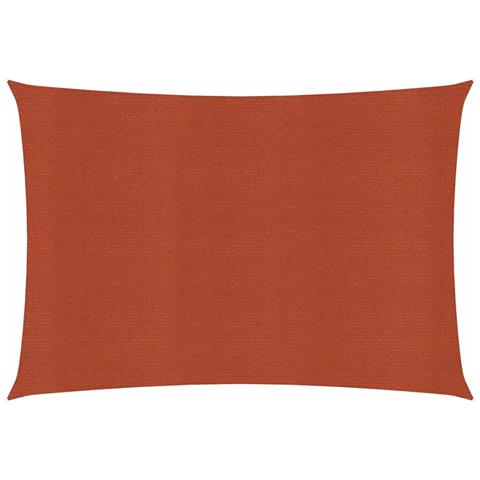 Vela Parasole 160 G /m Rettangolare Terracotta 3,5x4,5 M Hdpe - Foto 2