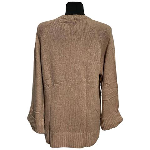 Maglione Donna A Girocollo Beige L - Foto 2