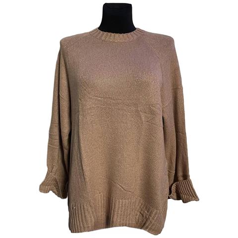 Maglione Donna A Girocollo Beige L - Foto 1