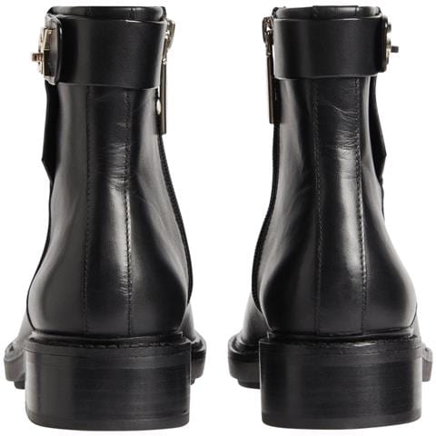 Rubber Sole Ankle Boot Whw-lth Stivaletti Pelle Scarpe Donna Nero Eu 36, Hw0hw01258 Bax - Foto 3