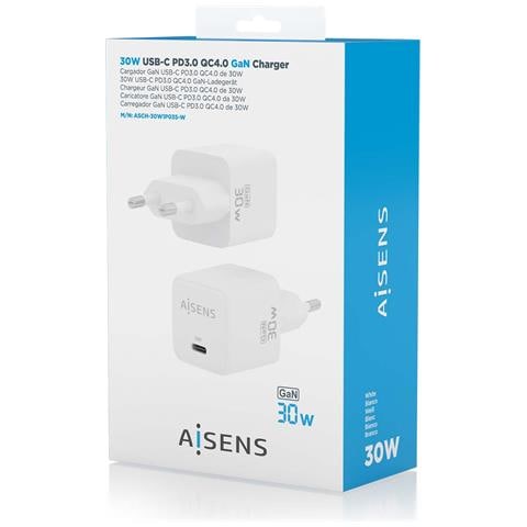 ASCH-30W1P035-W Caricabatterie per dispositivi mobili Universale Bianco AC Ricarica rapida Interno - Foto 6