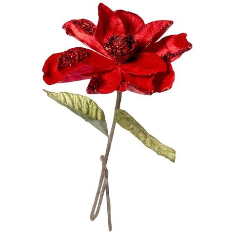 Fiore Decorativo Di Natale 64x19cm. - Foto 1