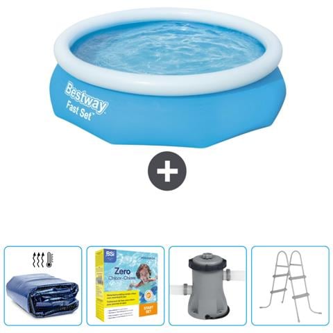 Piscina Fuori Terra - In Giro - 305x76 Cm - Blu - Include Accessori Coordinati Cb9 - Foto 1