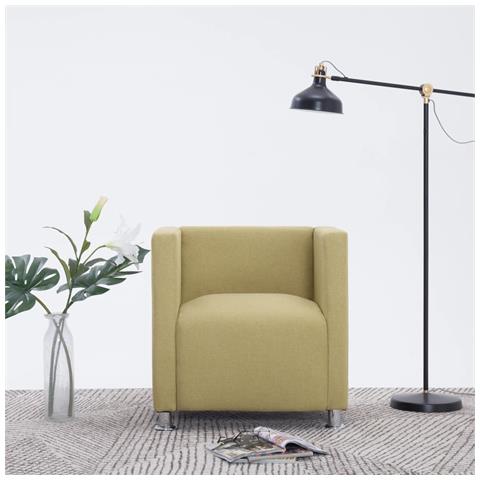 Poltrona A Cubo Verde In Tessuto - Foto 8