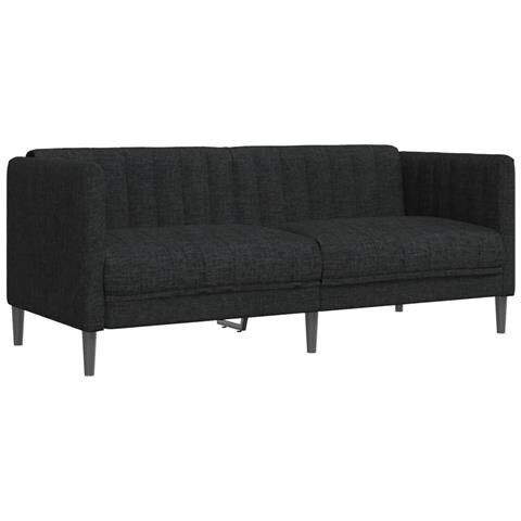 Lusso Casadino -  Divano A 2 Posti Nero In Tessuto - Foto 1