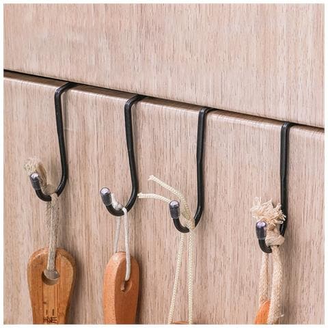 Ganci A S Doppi Argento - 2.5cm, Set Da 2: Organizzazione Versatile Per La Tua Casa Black - Foto 2