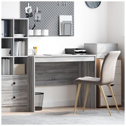 Scrivania moderna Grigio sonoma MDF, Impiallacciatura - Foto 2