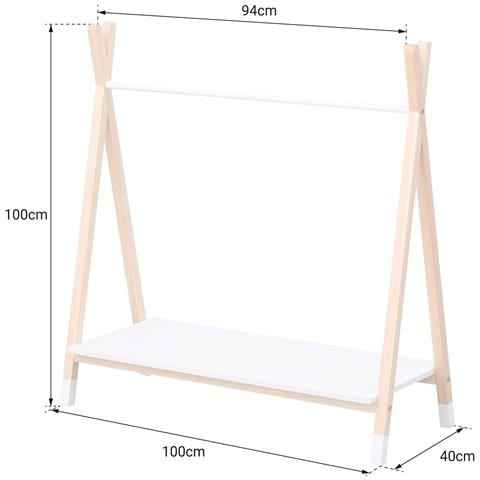 Armadio In Legno E Bianco Lou - Foto 2