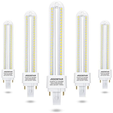 Lampadina Led Plc 15w G24d-3 – Luce Bianca 6500k Fascio 360° Confezione Da 5 - Foto 1
