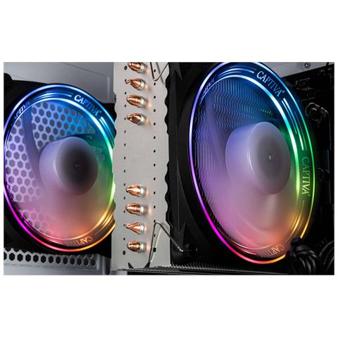 PC Advanced Gaming R90-510 (Ryzen 5 4500/RTX3060 12GB GDDR6/SSD 1TB / 32GB /WLAN /Windows 11 Home 64-bit) AMD Ryzen™ 5 DDR4-SDRAM NVIDIA GeForce RTX 3060 Nero - Foto 2