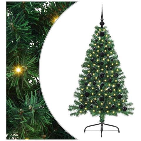 Albero di Natale artificiale con luci integrate Verde 120 cm - Foto 1