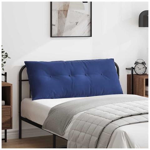 Cuscino per Schiena Blu Polizia 120 x 50 cm Tessuto in Cords - Foto 2