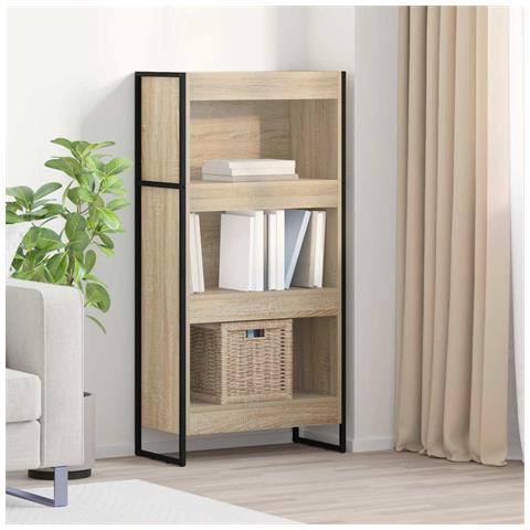 Armadio per Libri Sonoma 80 x 30 x 155 cm Legno multistrato - Foto 2