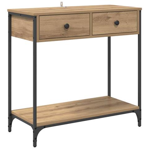 Tavolo consolle Rovere artigianale 75 x 34,5 x 75 cm - Foto 1