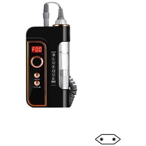 Mini Fresatrice Elettrica Ricaricabile Per Unghie - Portatile, Velocità Regolabile, Silenziosa - Spina Ue Black - Foto 1