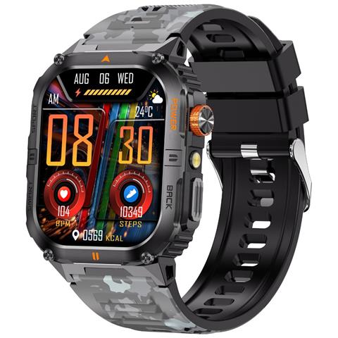 Smartwatch Multifunzione Con Monitoraggio Della Salute E Chiamate Bluetooth White+black - Foto 1