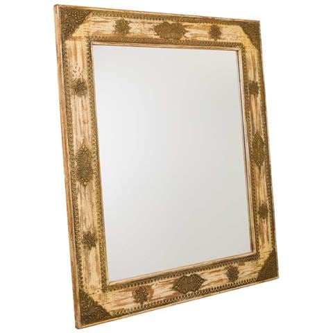 Specchio In Legno Marrone 109x3x125h - Foto 1