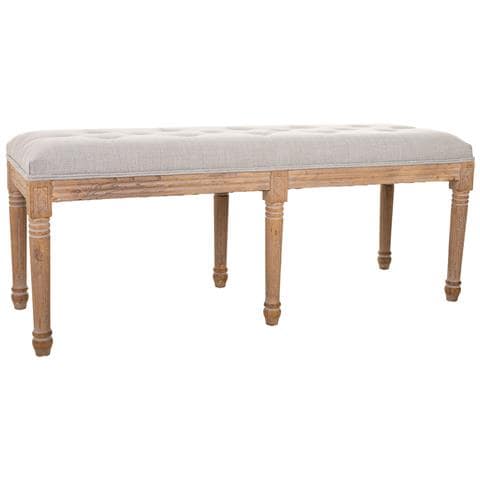 Panca In Legno Grigia 122x41x48 Cm - Foto 1