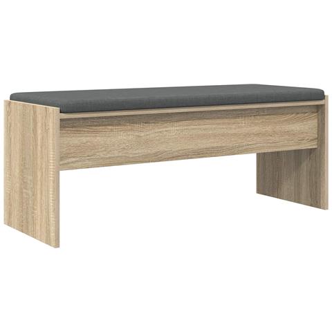 Panca per ingresso con cuscino Rovere Sonoma 103 x 38 x 40 cm - Foto 1
